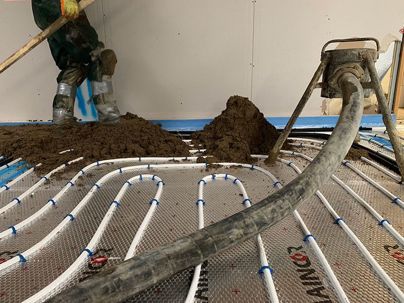Screed Works screeding underfloor heating Screed Works screeding underfloor heating